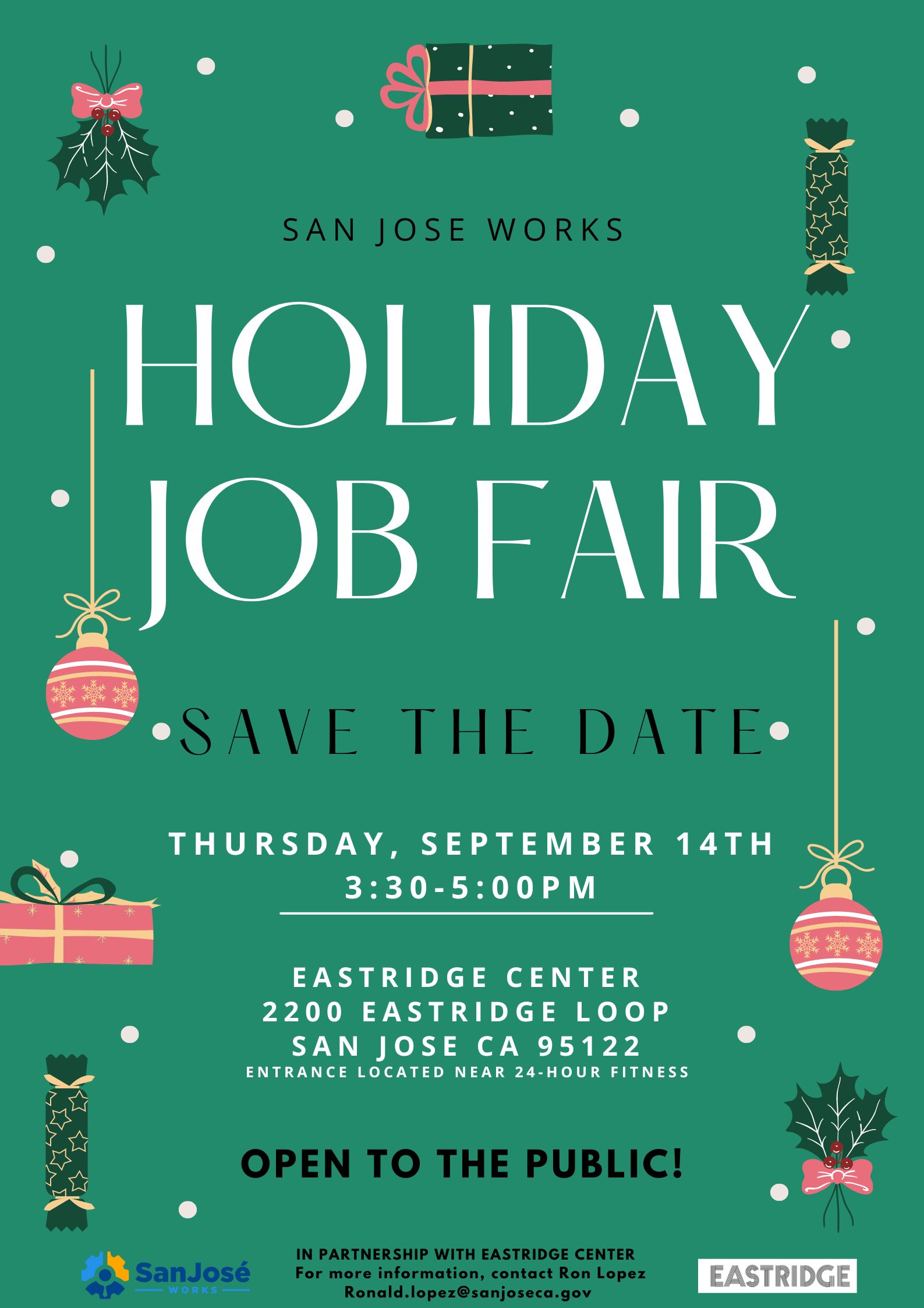 San Jose Works Holiday Job Fair work2future